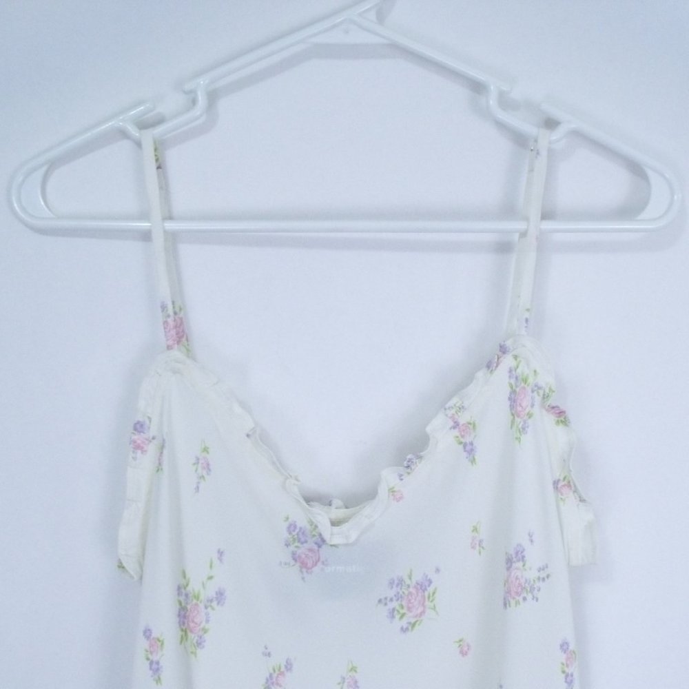 Reformation Fiddle Floral Ruffle Camisole Top L - Picture 4 of 8